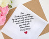 Embroidered Handkerchief Gift for Father USA
