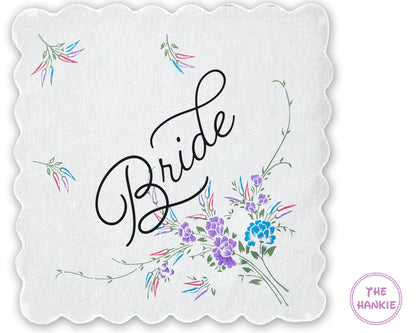 Gift from bride groom hankie Wedding Gift Engaged Gift