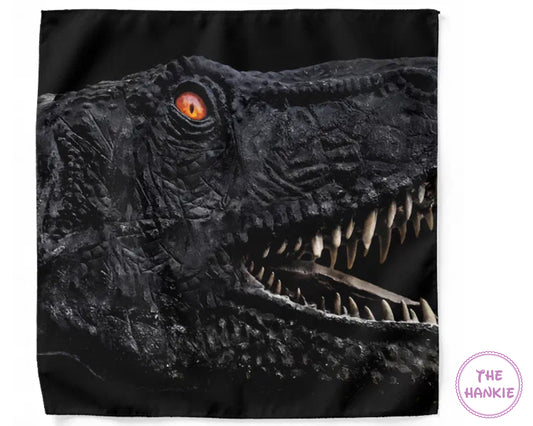 Fishing lure with a detailed fish head design on a black background, branded 'The Hankie'.