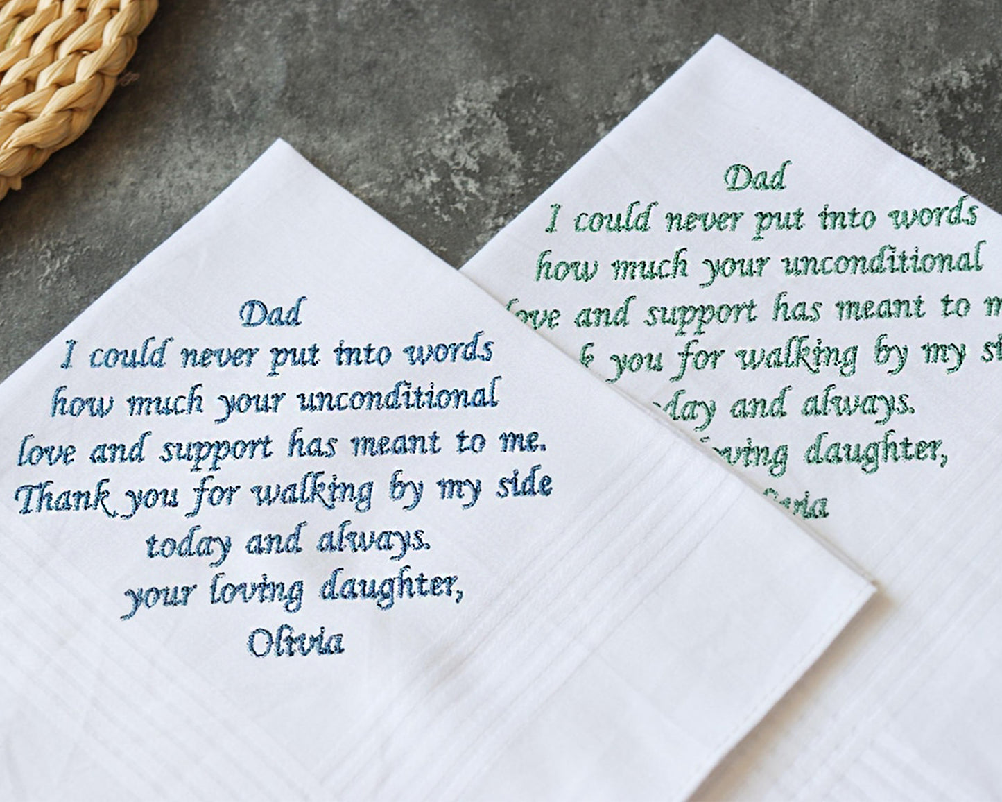 Wedding Gift for Dad Handkerchief USA