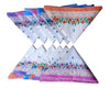 Ladies' white handkerchiefs with embroidery and lace; great variety