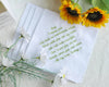 Elegant Lace Wedding Handkerchief Embroidered Wedding Napkins Father of The Bride Gift 
