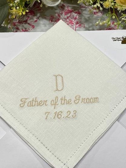 Handkerchief Gift from the Couple to Dad USA