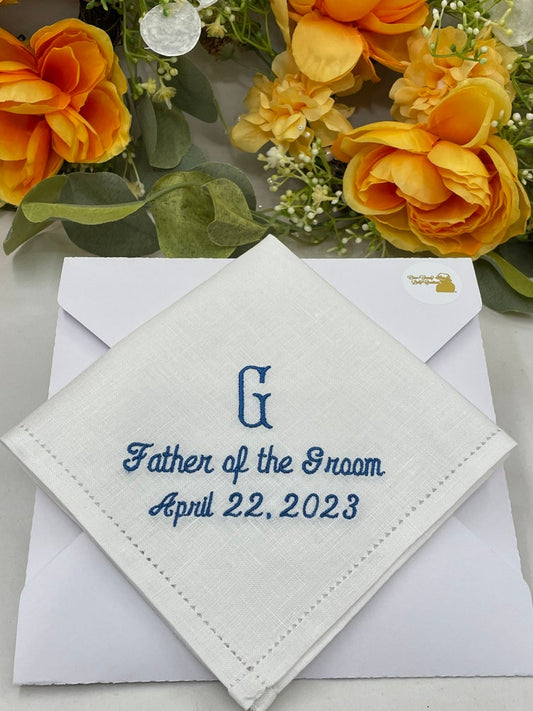 Father of the Groom Handkerchief – A Thoughtful Wedding Keepsake