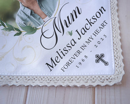 Personalized Handkerchief - Memorial Photo Handkerchiefs - Wedding Gift