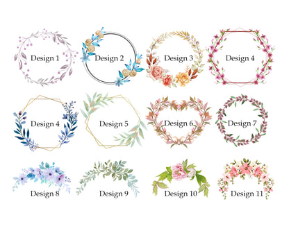 Custom Floral Design Chart 