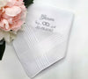 Embroidery Groom Hankies Wedding Hankies usa