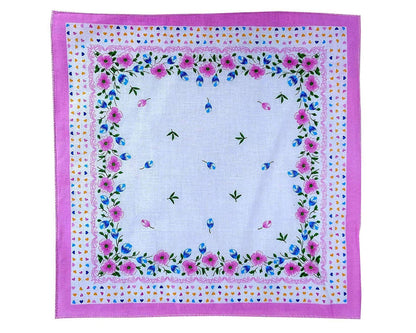 Large Vintage organic handkerchief New Men's Handkerchief