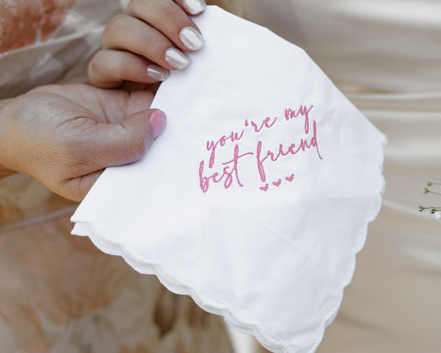 Embroidered Handkerchief - Add Your Message USA