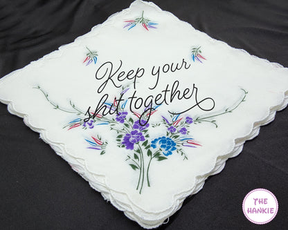 Handkerchief Hankie Custom Handkerchief Embroidered Handkerchief