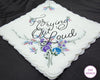  Save the date wedding favor hankie blue hanky