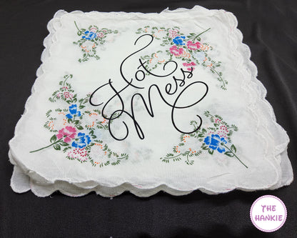 Custom Embroidered Handwritten Handkerchief Hankies For Groom