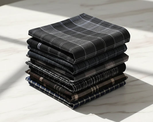 Assorted Men Premium Cotton Handkerchiefs 