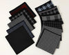 Collection of Black checkered hankies 