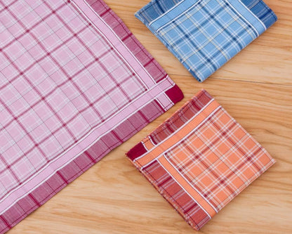 Cotton Handkerchiefs Premium Cotton Plain/Solid Handkerchief Mens Handkerchiefs
