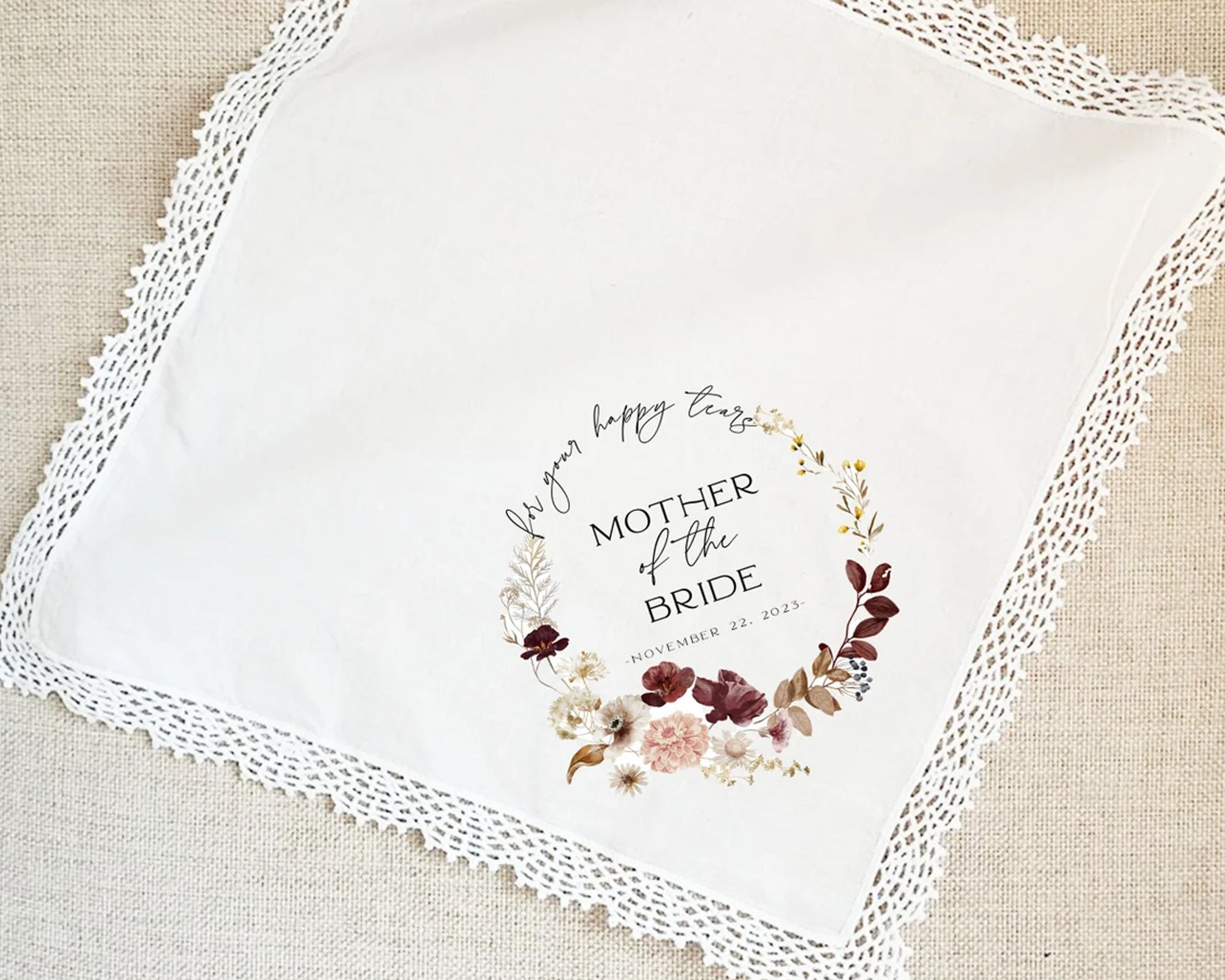 Personalized Handkerchief for Mom’s Special Day USA