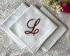 Cotton Linen Hankies Monogram Initial Hankie USA