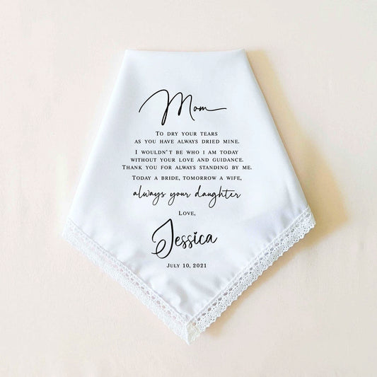 Mother of the Bride Handkerchief from the Bride