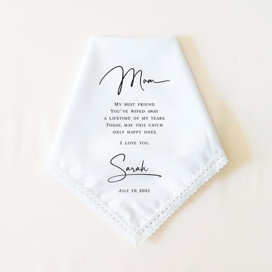 Mother of the Bride Handkerchief from the Bride