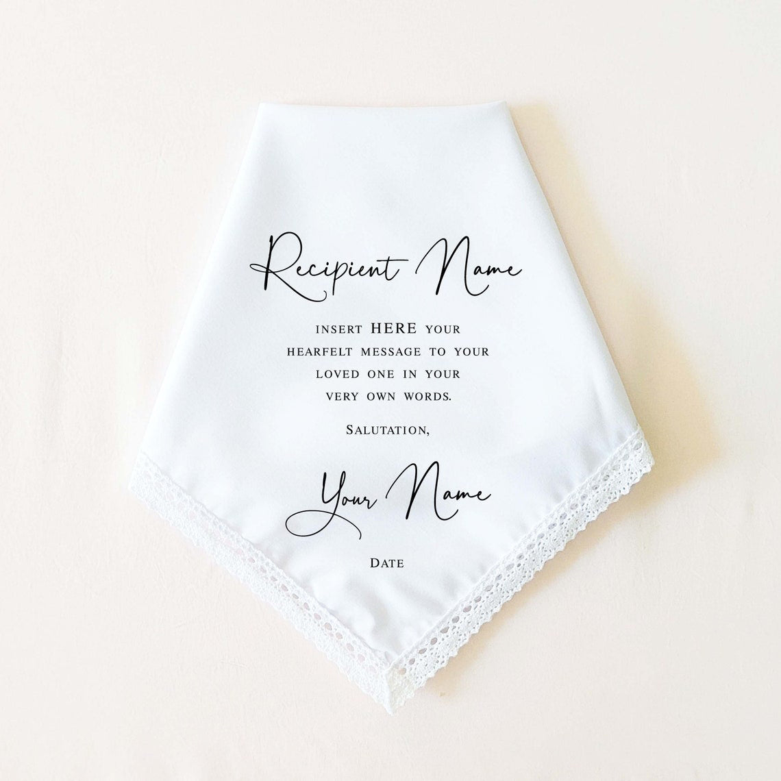 Mother of the Bride Handkerchief from the Bride