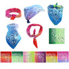 Collection of colorful bandanas with various patterns on a white background Personalize Text Colorful Square Bandana
