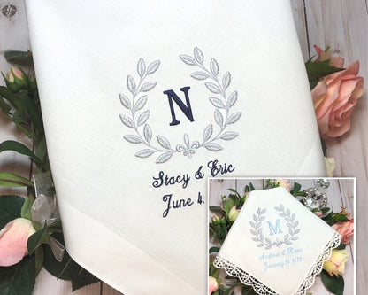Handmade custom embroidery handkerchief USA