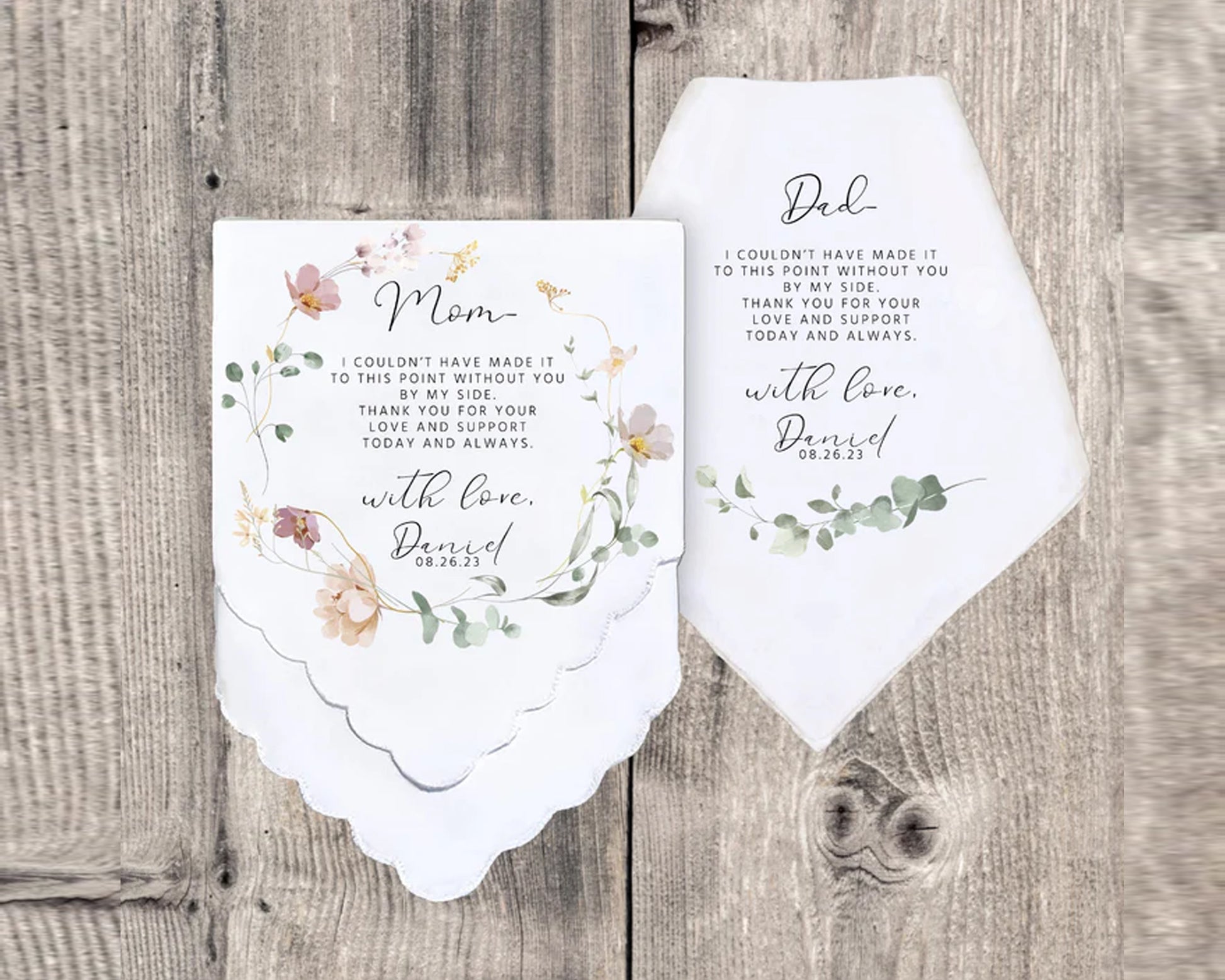 Custom Wedding Date & Message USA