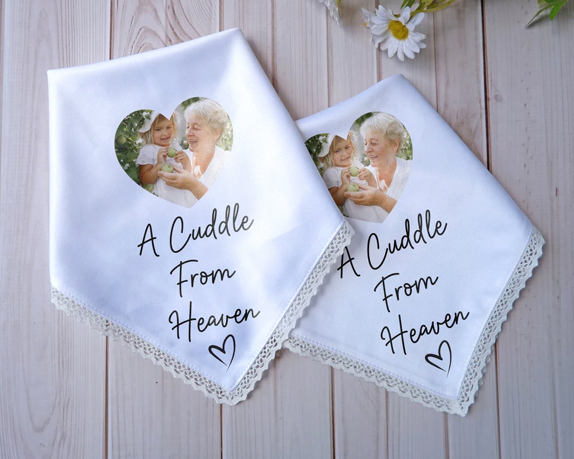 Personalized handkerchief with a printed photo USA