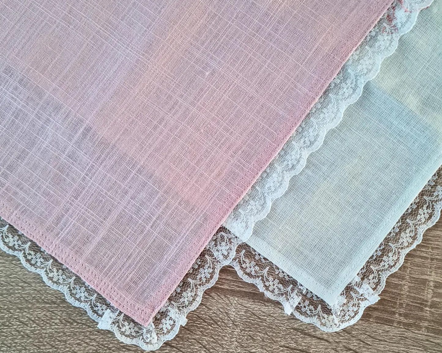 Elegant Lace Wedding Handkerchief Father of The Bride Gift