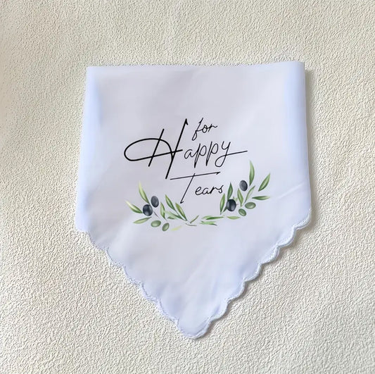 Wedding Gift for Bride Happy Tears Hankie USA