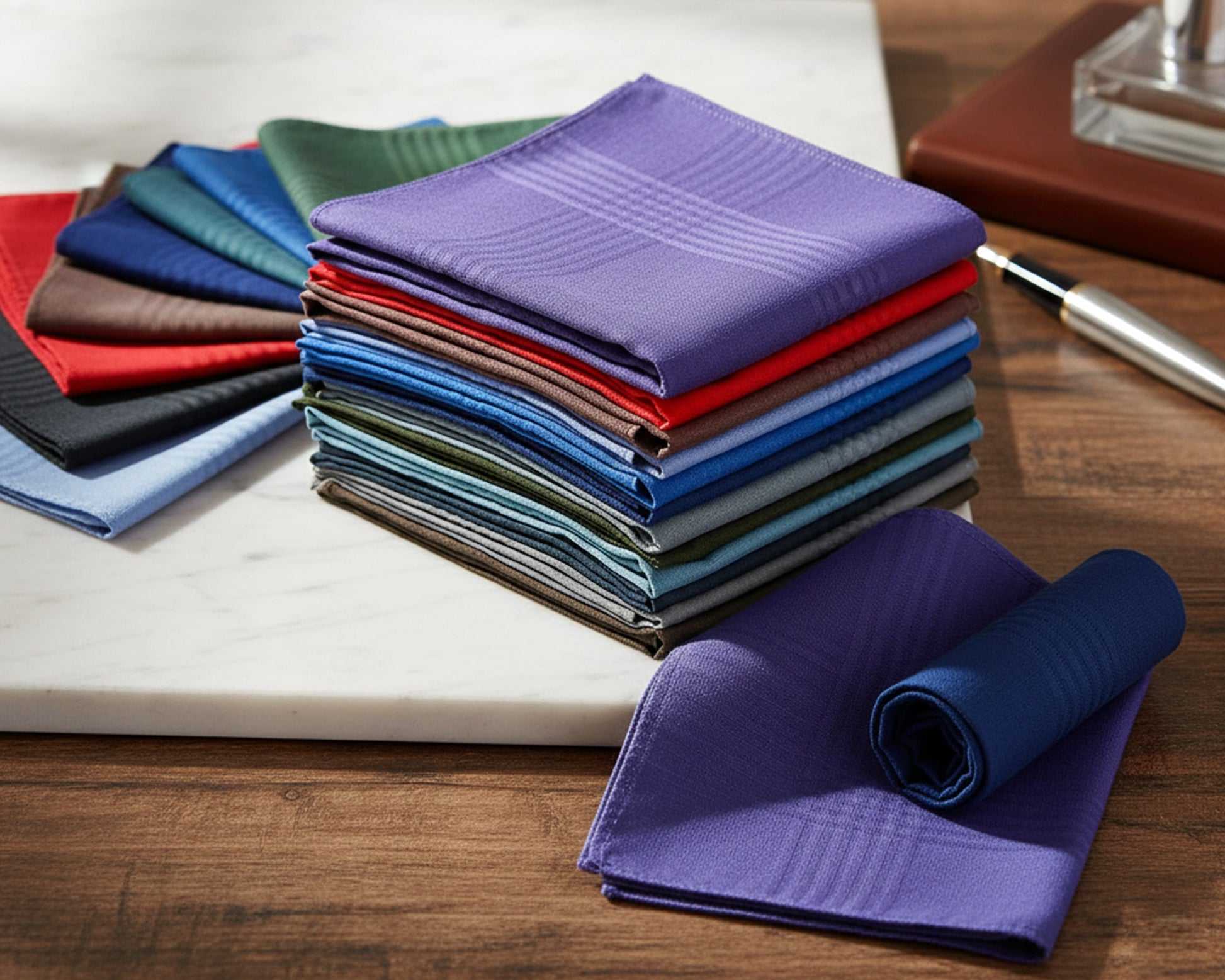 Colorful Cotton Handkerchiefs Made in USA 