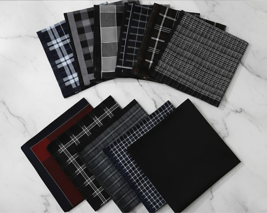 100% Cotton Premium Pure Handkerchiefs