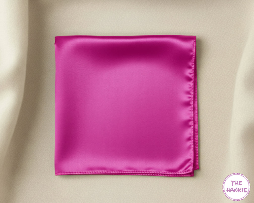 Elegant Satin Handkerchief – Smooth Plain Luxury Finish