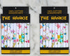 Two packages of 'The Hankie' 100% cotton handkerchiefs with floral designs on a marble background.