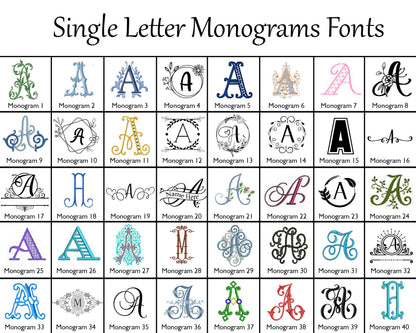 Select Monogram Initial Page USA
