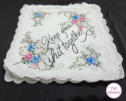 Custom Embroidered Handwritten Handkerchief, Wedding Handkerchief