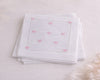 Embroidered Heart Design Cotton Cocktail Napkin for Events & Parties Set of 4
