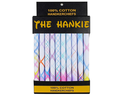 Women's Colorful Patterned Cotton Bulk Handkerchiefs – Assorted Pack