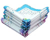 Handmade  Organic Cotton -Layer Muslin & Gauze Hanky – Flower Pattern, Soft Gentle for Sensitive Skin