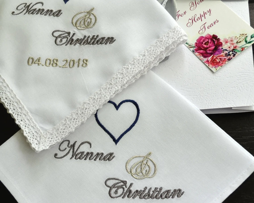 Lace Embroidered Handkerchief USA