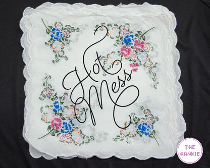 Women Wild Floral Handkerchiefs Wedding Handkerchief
