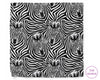 Pattern of zebras with 'The Hankie' logo in the corner