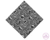 Zebra patterned hankie with 'The Hankie' logo in the corner
