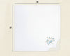 White guest hand towel with a classic French Blue three-letter monogram