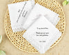 White cotton guest towel with a royal blue embroidered crown and personalized letter W monogram