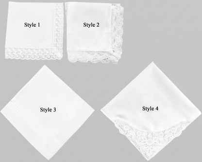White guest towel with royal blue embroidered laurel wreath and personalized letter S monogram
