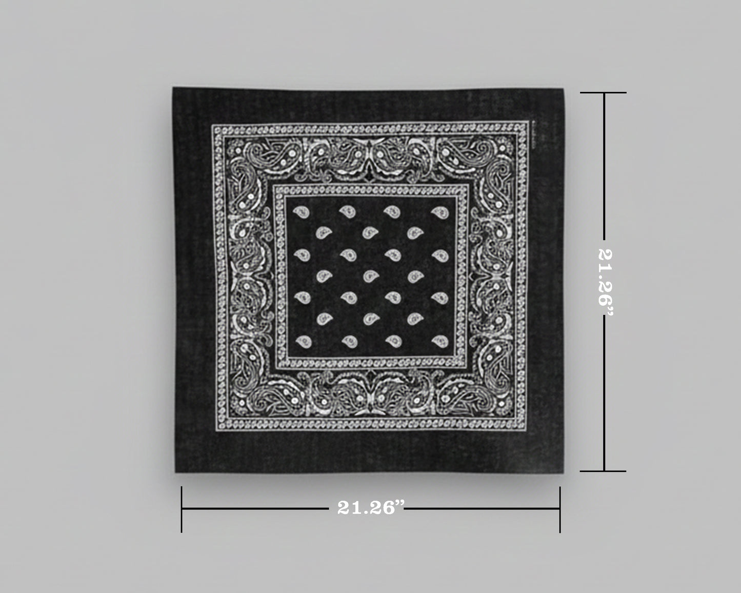 Three folded paisley handkerchiefs in tan, brown, and olive green featuring custom phrases like "Treat Lover" and "King Louie."