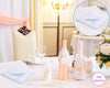 HAPPY TEARS Embroidered Square Scalloped Edge Handkerchief