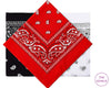 Classic Paisley Bandana Scarf, Timeless Western Style Headscarf, Multi-Color Paisley Print Scarves