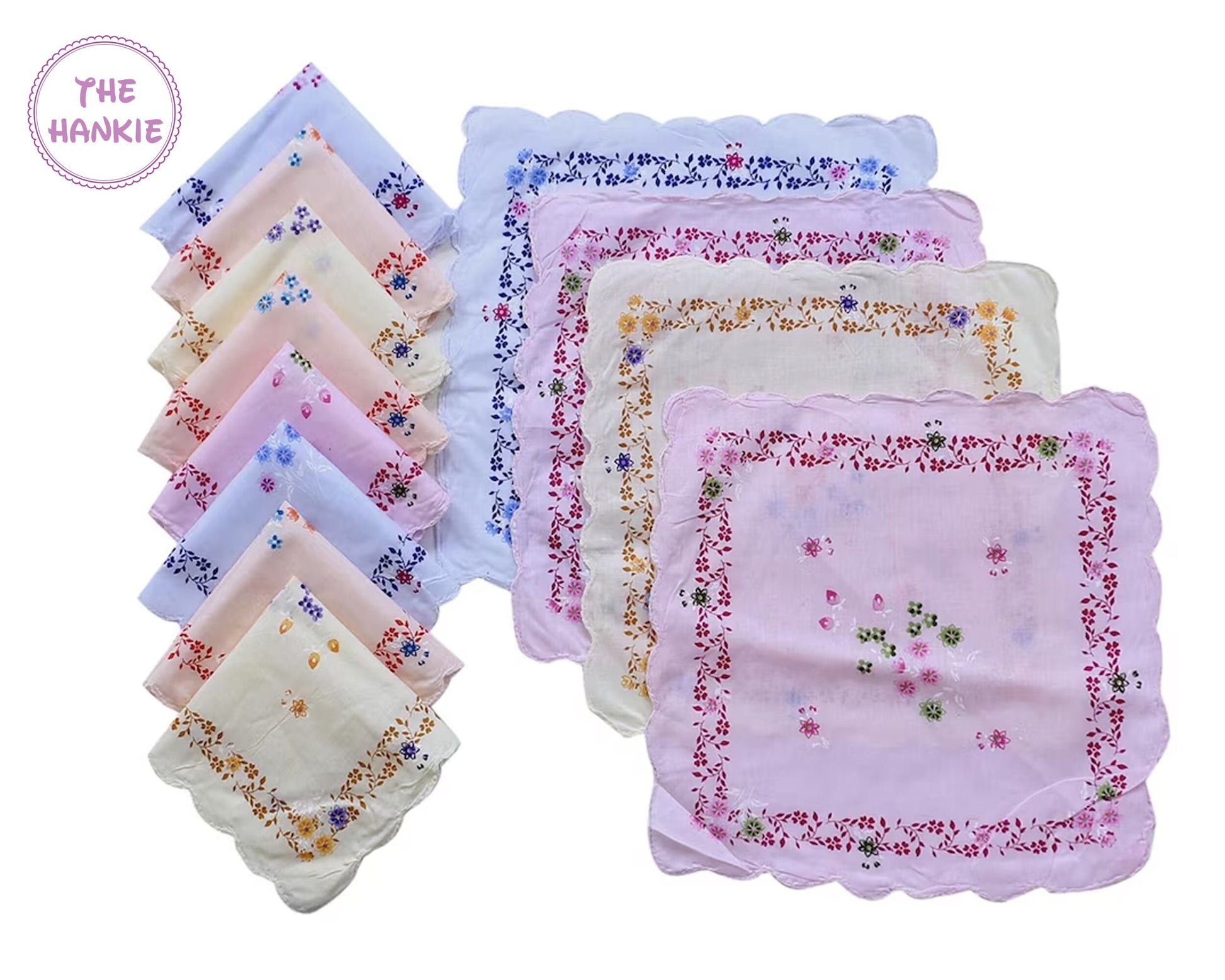 Cotton Women Hankie Bridal Gift USA